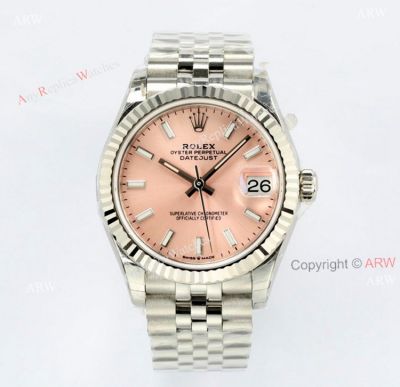 1:1 Superclone Rolex Oyster Perpetual Datejust 31 Salmon Face Jubilee Watch